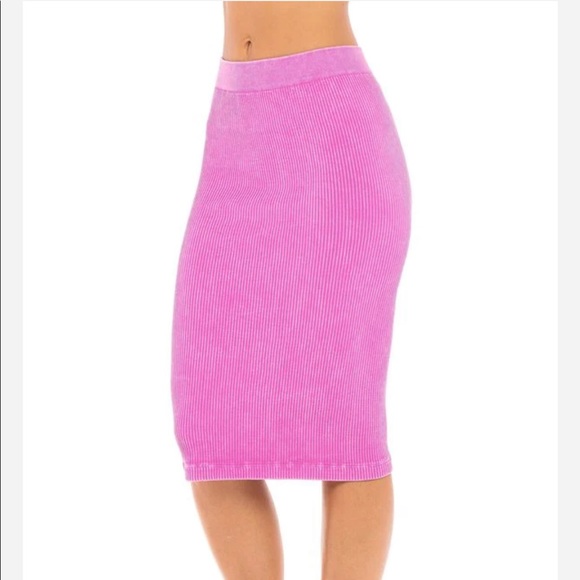 Maya’s Place NYC Ribbed midi skirt, one size fits most - Picture 1 of 1